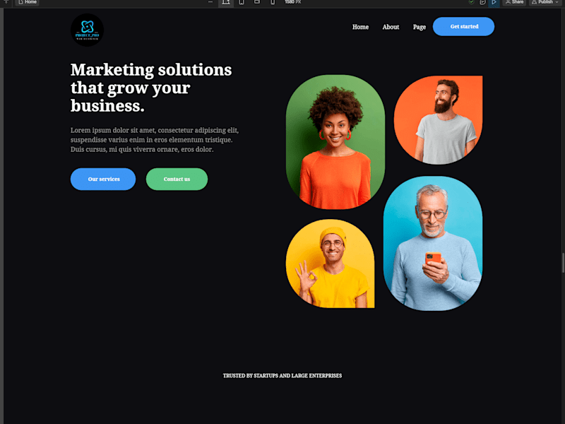 Cover image for Webflow Landing Page Design From Scratch