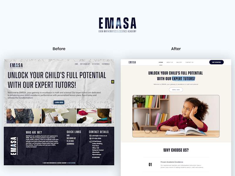 Cover image for EMASA Website Redesign
