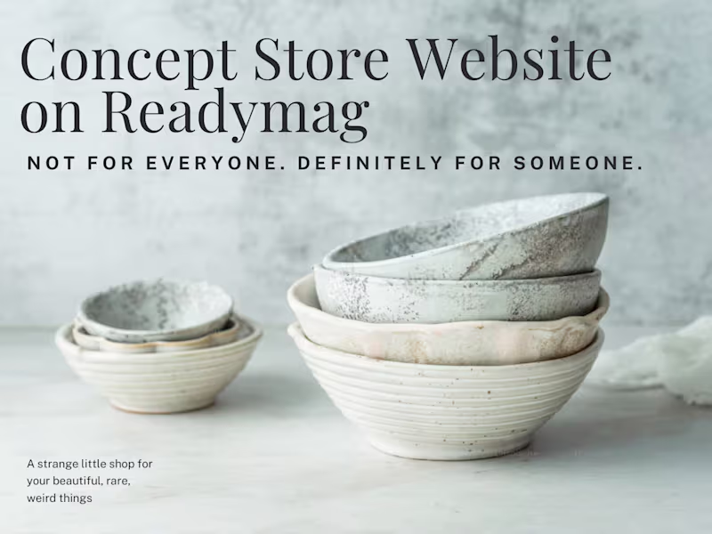 Cover image for Design a weird little store for your weird little things