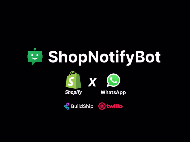 Cover image for Shopify x WhatsApp: Order Confirmation Bot