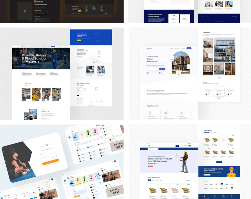 Cover image for UI/UX Landing Page Designs
