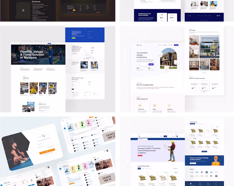 Cover image for UI/UX Landing Page Designs