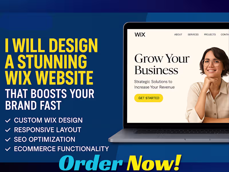Cover image for I will design a stunning wix website that boosts your brand fast