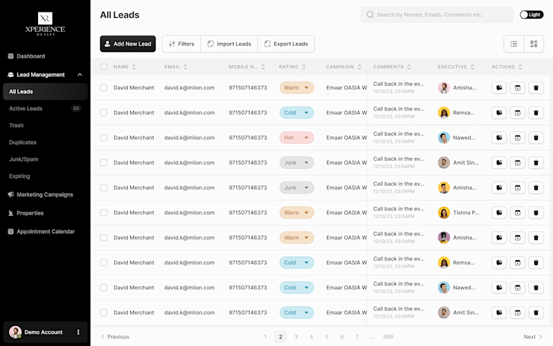 Cover image for UX Design for Lead Management CRM
