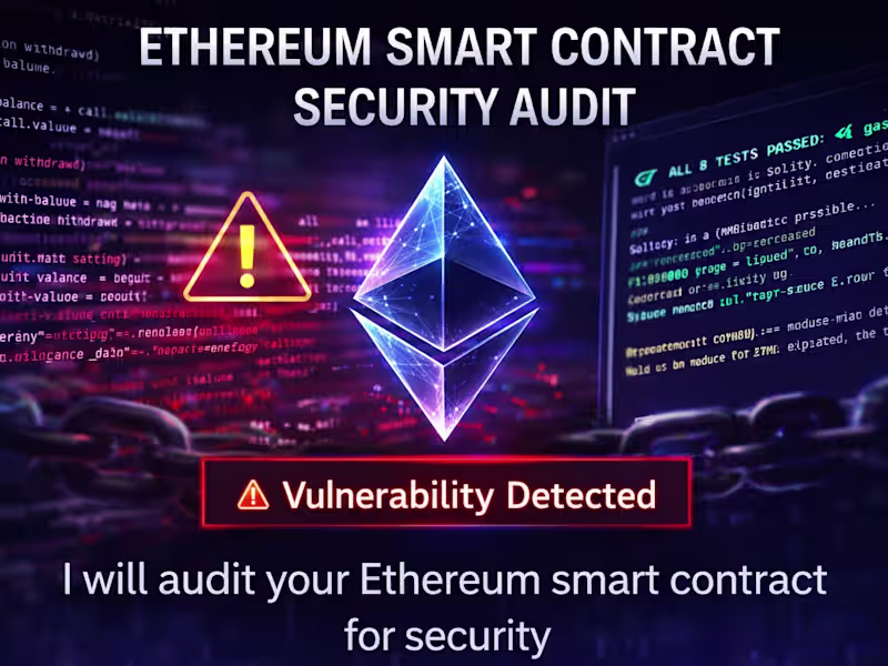 Cover image for Smart contract security audit for Ethereum projects