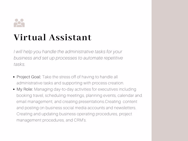 Cover image for Virtual Assistant for a VA Agency