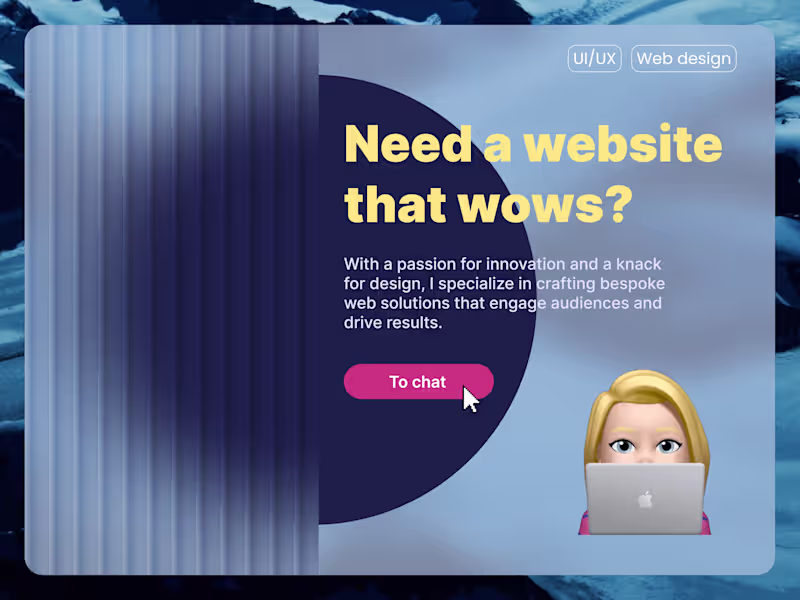 Cover image for Creating websites visuals and UX research
