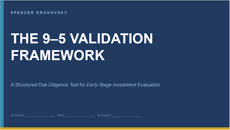 Cover image for A structured due diligence tool