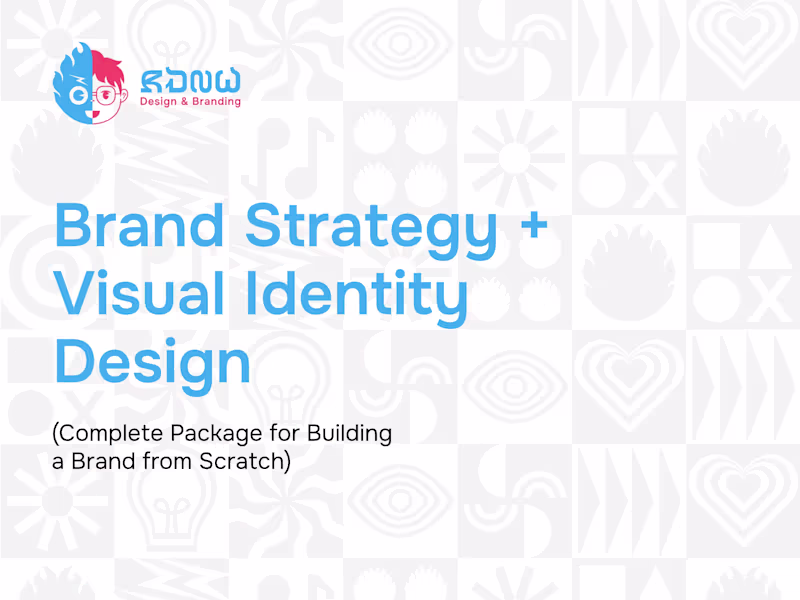 Cover image for Brand Strategy + Visual Identity Design (Complete Package)