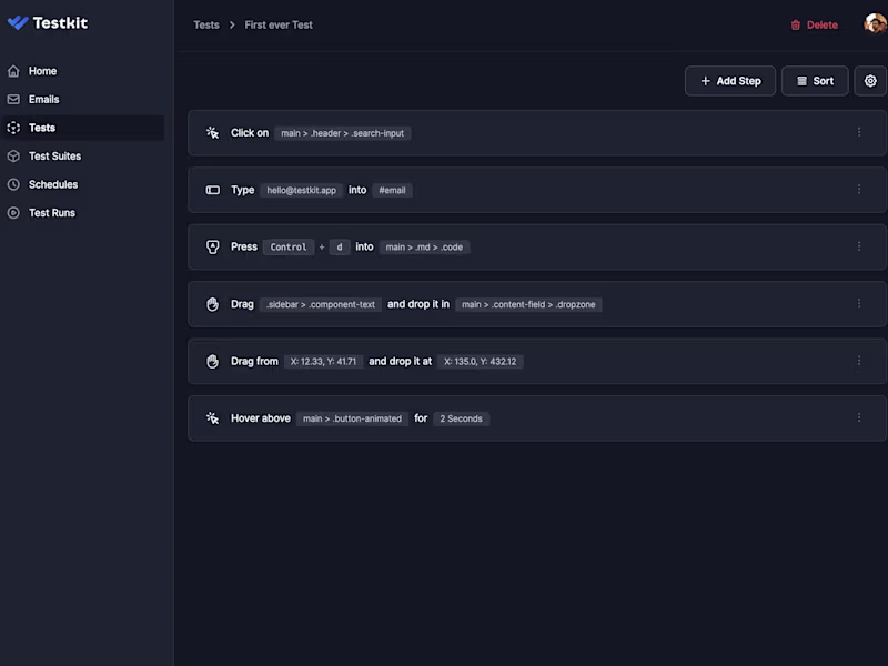 Cover image for Testkit - Code-less testing