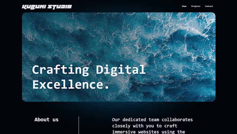 Cover image for Kubuni Studio: Landing Page