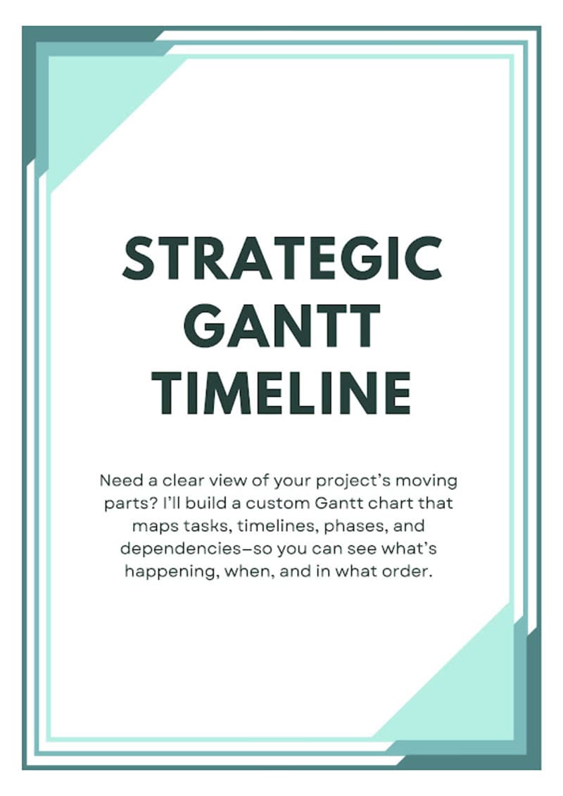 Cover image for Strategic Gantt Timeline
