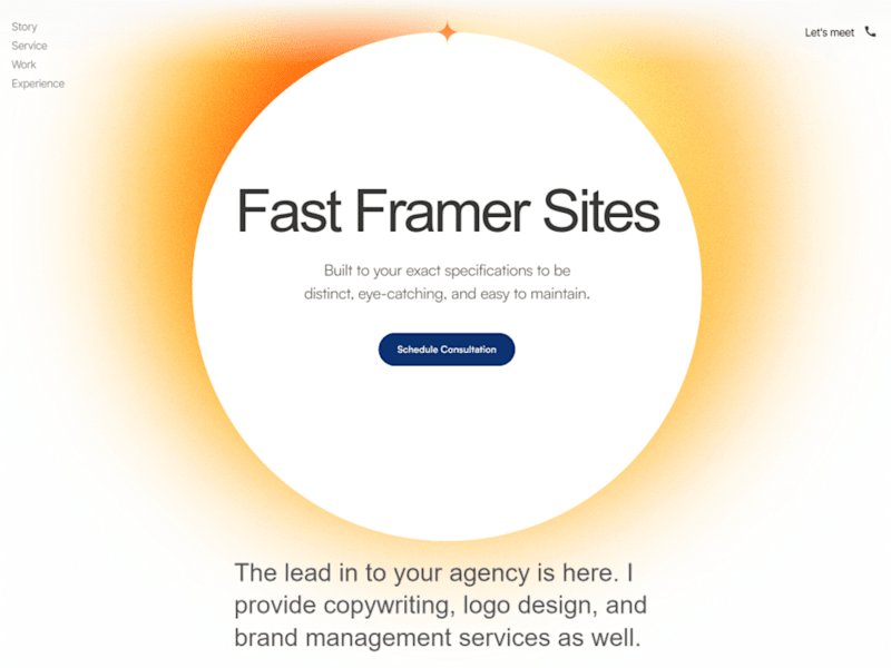 Cover image for Framer site for cutting edge companies
