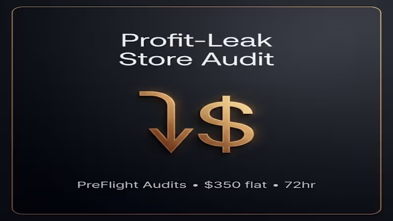 Cover image for Profit-Leak Store Audit