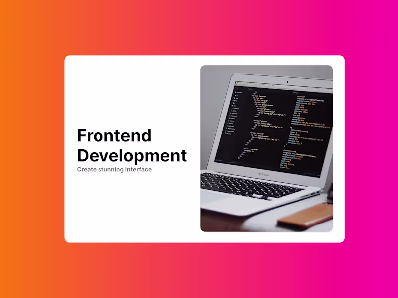 Cover image for Frontend Development
