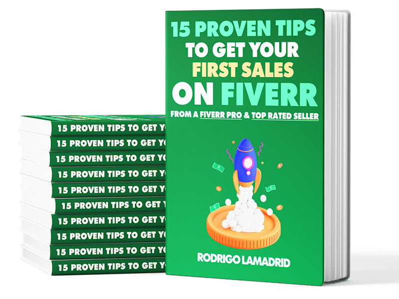 Cover image for 📗 Ebook: 15 Proven Tips To Get Your First Sales On Fiverr