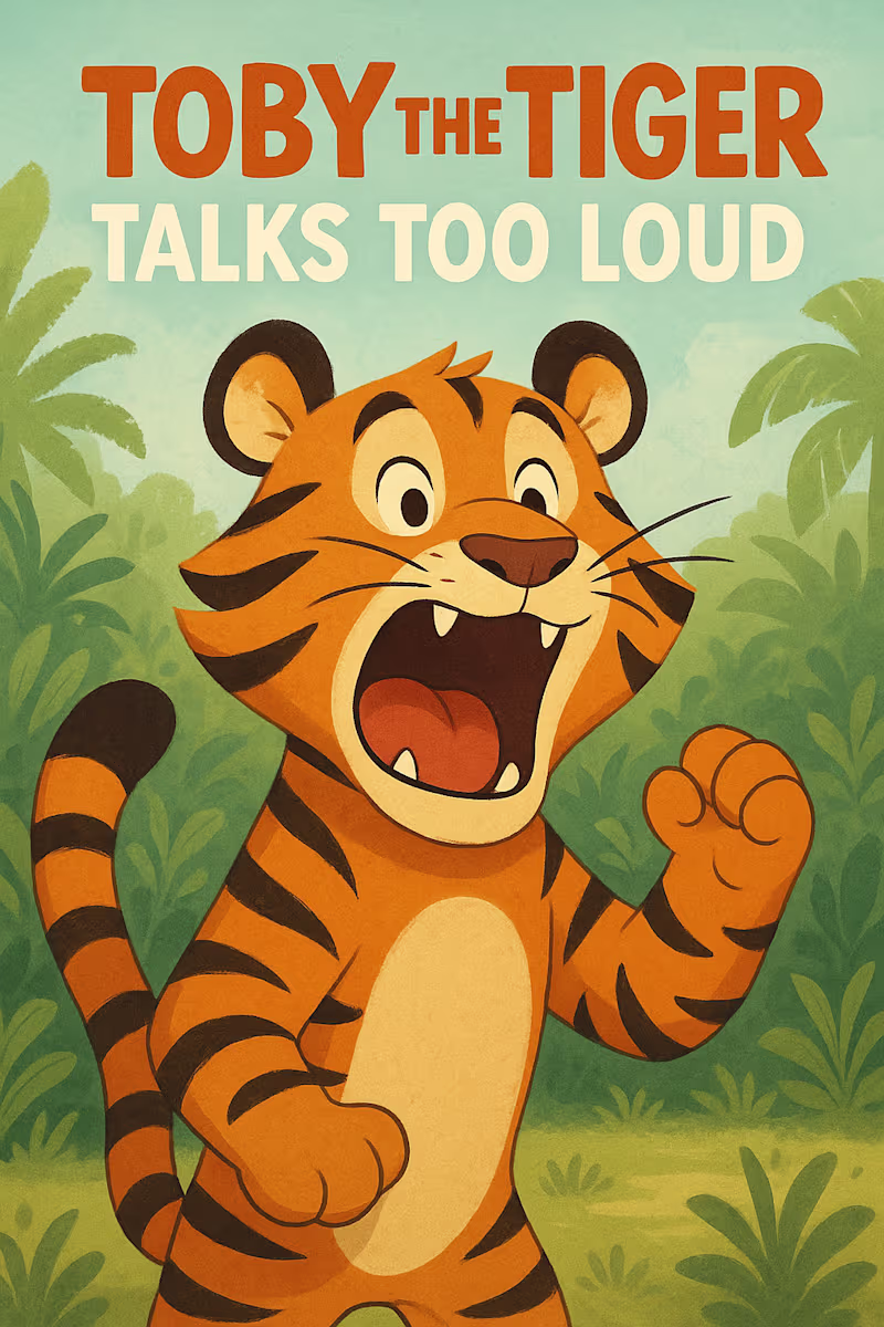 Cover image for TOBY THE TIGER TALKS TOO LOUD