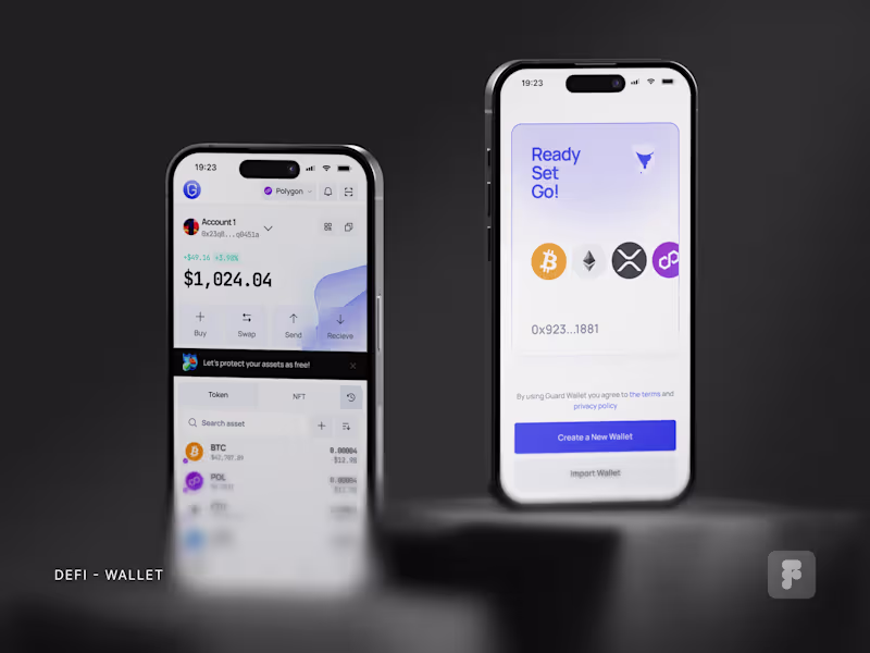 Cover image for Guard Wallet | Product Design - Mobile App, Dashboard, Website