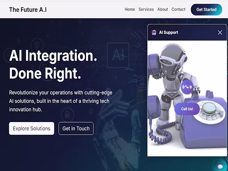 Cover image for AI-Powered Voice Agent This projectcomprises of an Intellige...