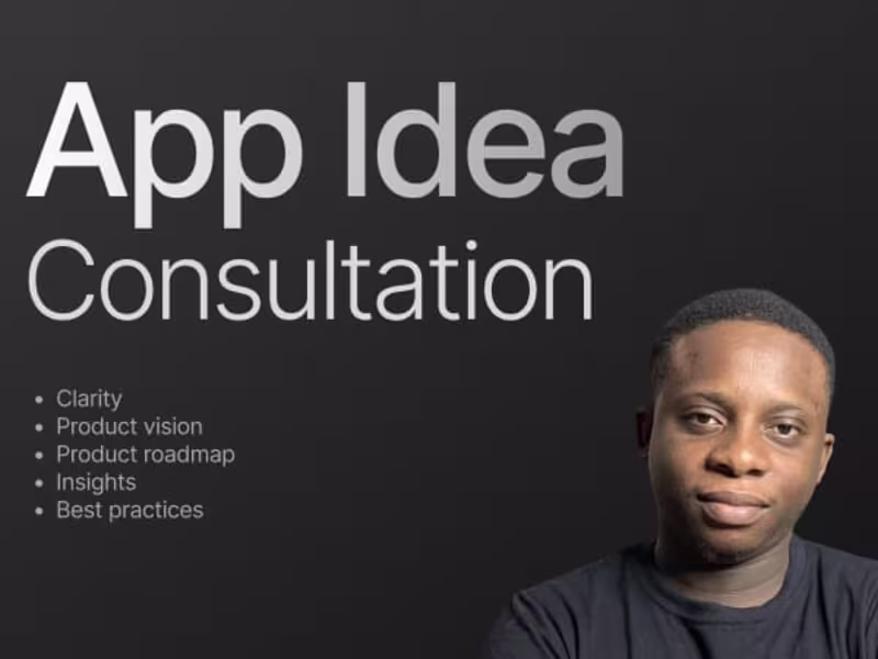 Cover image for App product idea consultation and strategy.