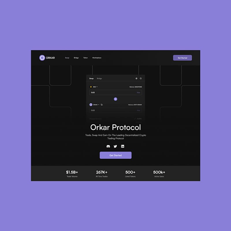 Cover image for Orkar Protocol Landing Page
