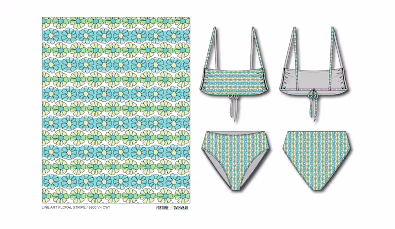 Cover image for FORTUNE SWIMWEAR /// 👘 PRINT DESIGN 
