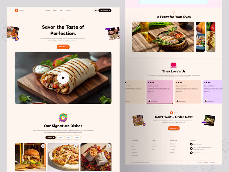 Cover image for Unidine: Stylish Webflow Template for Restaurants & Cafes