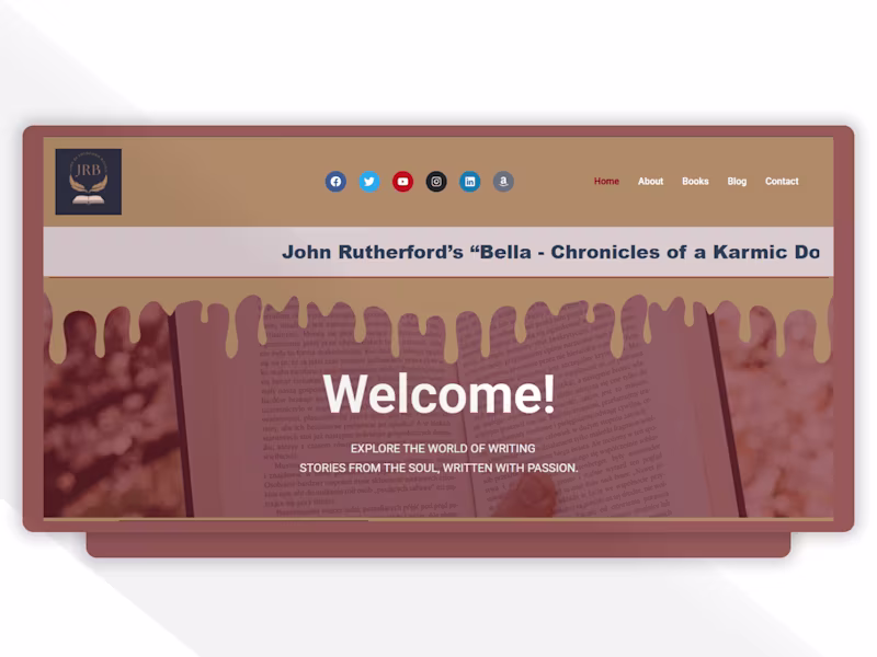 Cover image for JRB | Author's Website Development