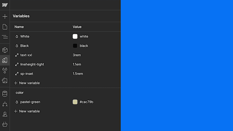 Cover image for Webflow CSS variables