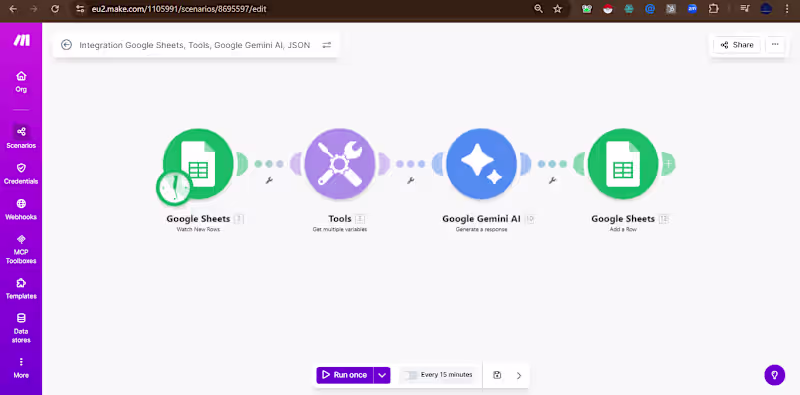 Cover image for AI Data Categorization Engine – Gemini + Make.com