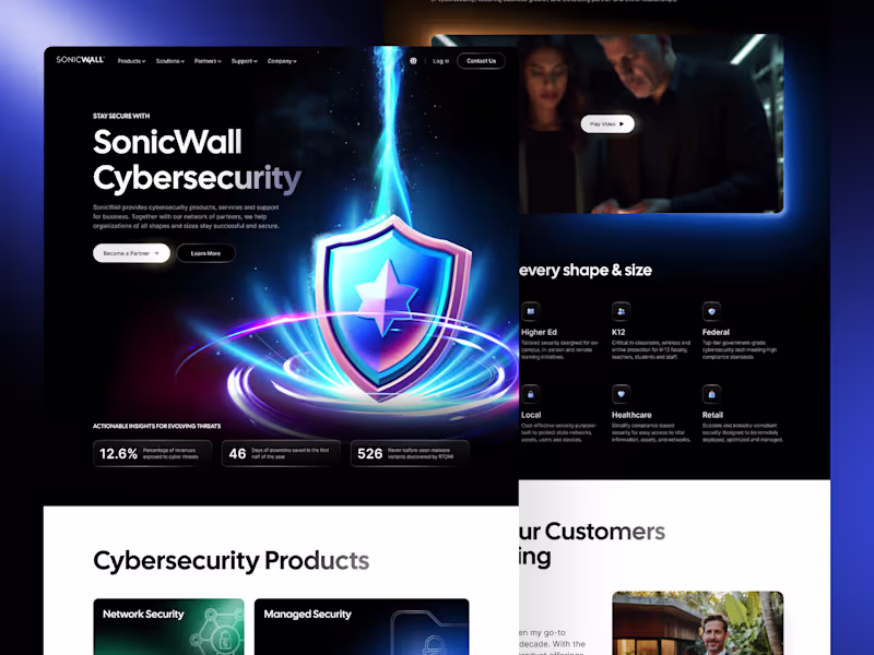 Cover image for SonicWall - Redesign Concept 