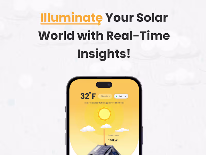 Cover image for UX for Blaze Solar Monitoring App | iOS App | Animations
