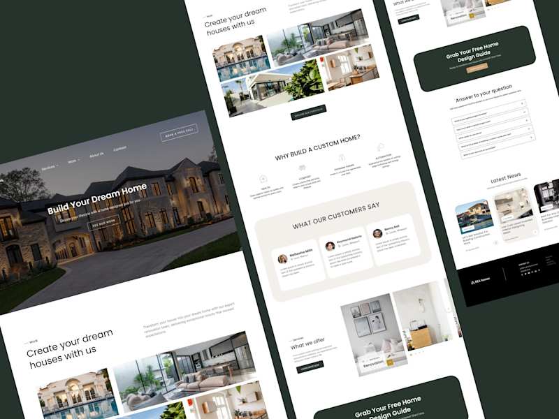 Cover image for A luxury home builder website that bring in new clients(Example)