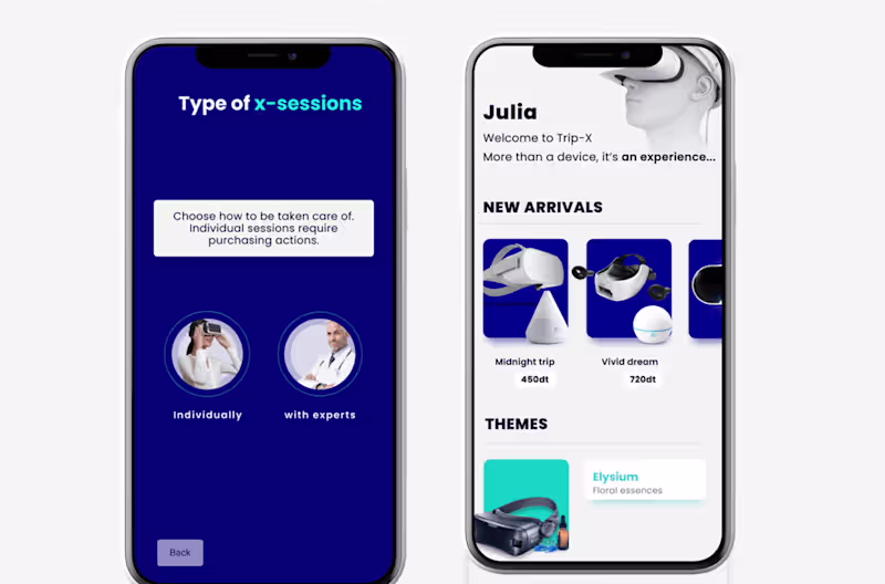 Cover image for VR Therapy App : Behance
