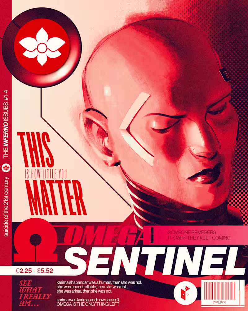 Cover image for OMEGA SENTINEL/suicide of the 21st century