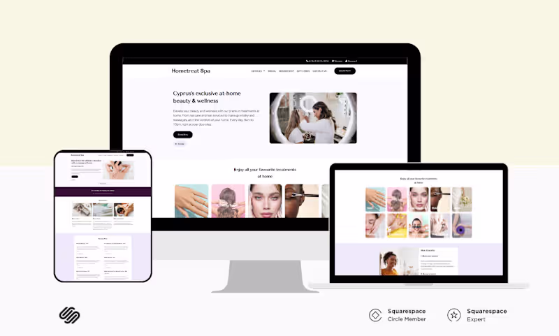 Cover image for Spa Website On WordPress and Redesign Squarespace