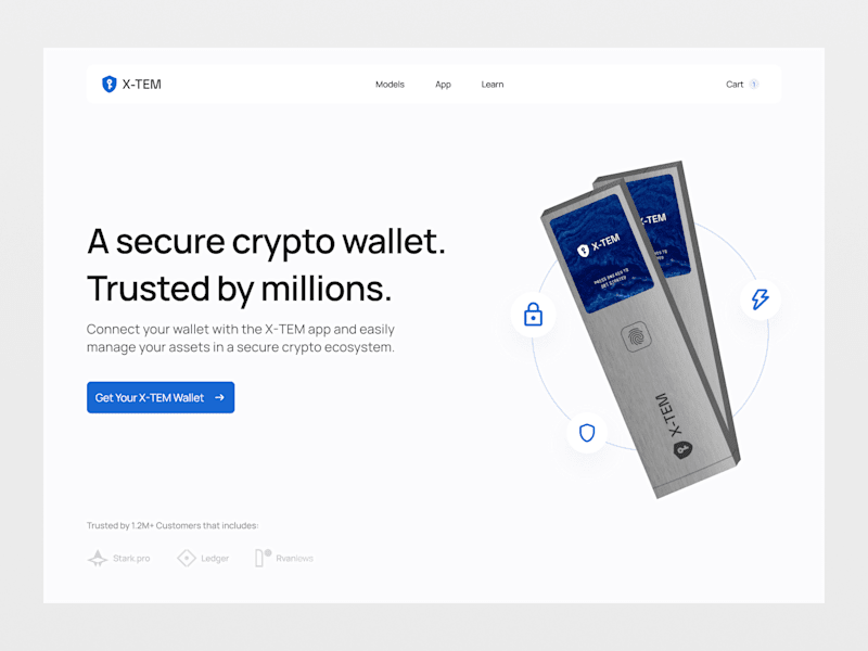 Cover image for Crypto Wallet Landing Page
