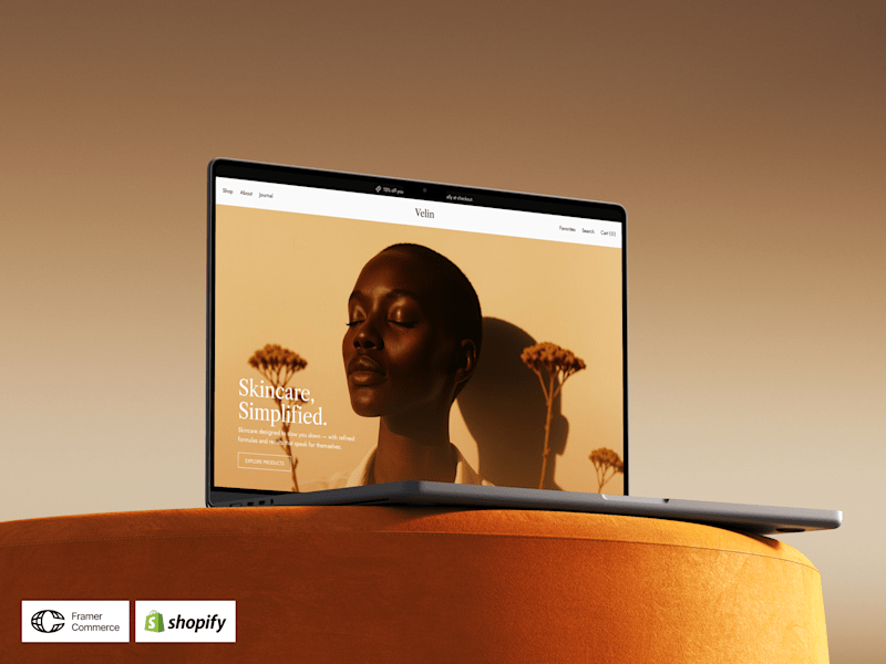 Cover image for Velin – modern skincare ecommerce