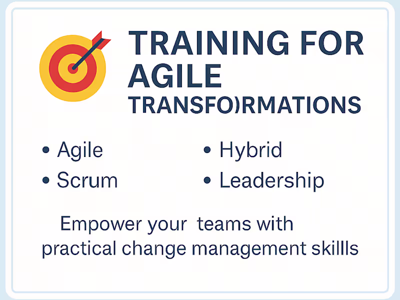 Cover image for Agile, Scrum, Hybrid Project Manager Training