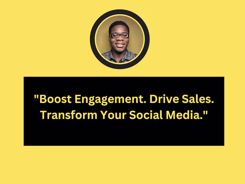 Cover image for Social Media Manager | Boosting Engagement & Sales