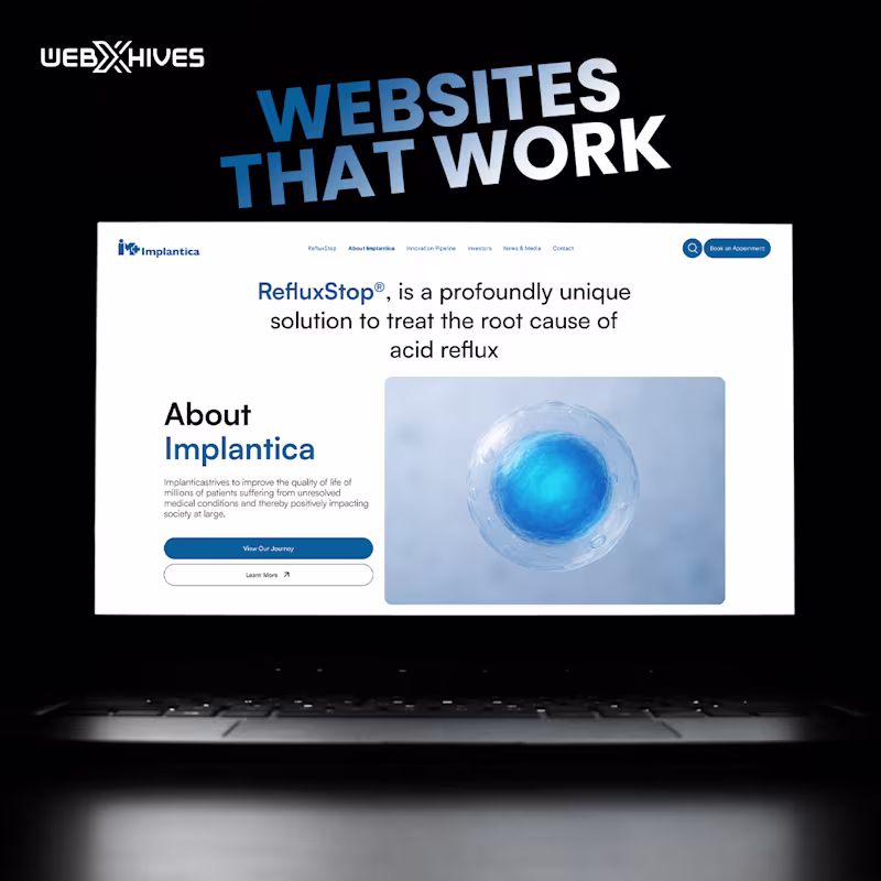 Cover image for Designed and developed a modern, healthcare-focused website ...