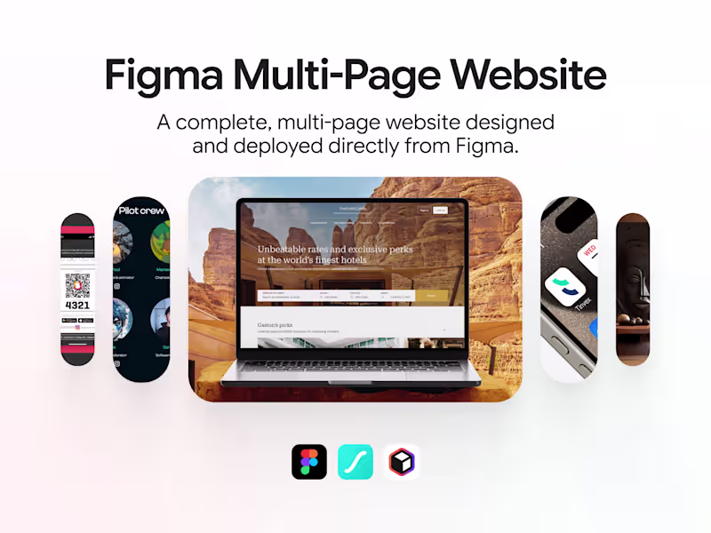 Cover image for Figma Multi-Page Website