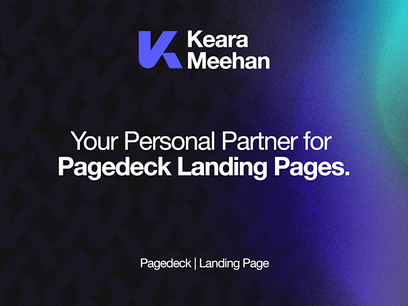 Cover image for Pagedeck | Landing Page