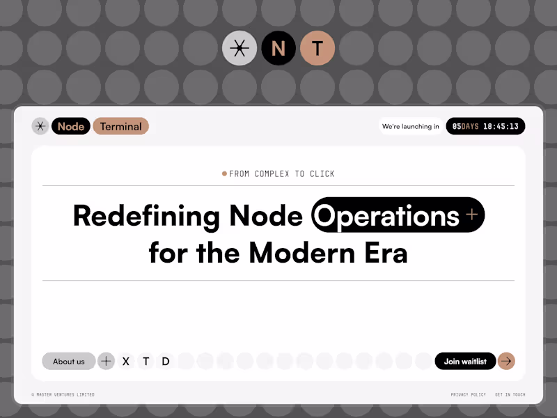 Cover image for Node Terminal [Visual Identity to Framer]