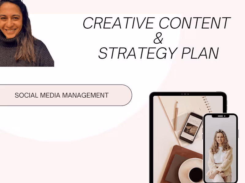 Cover image for Creative Content & Strategy Plan