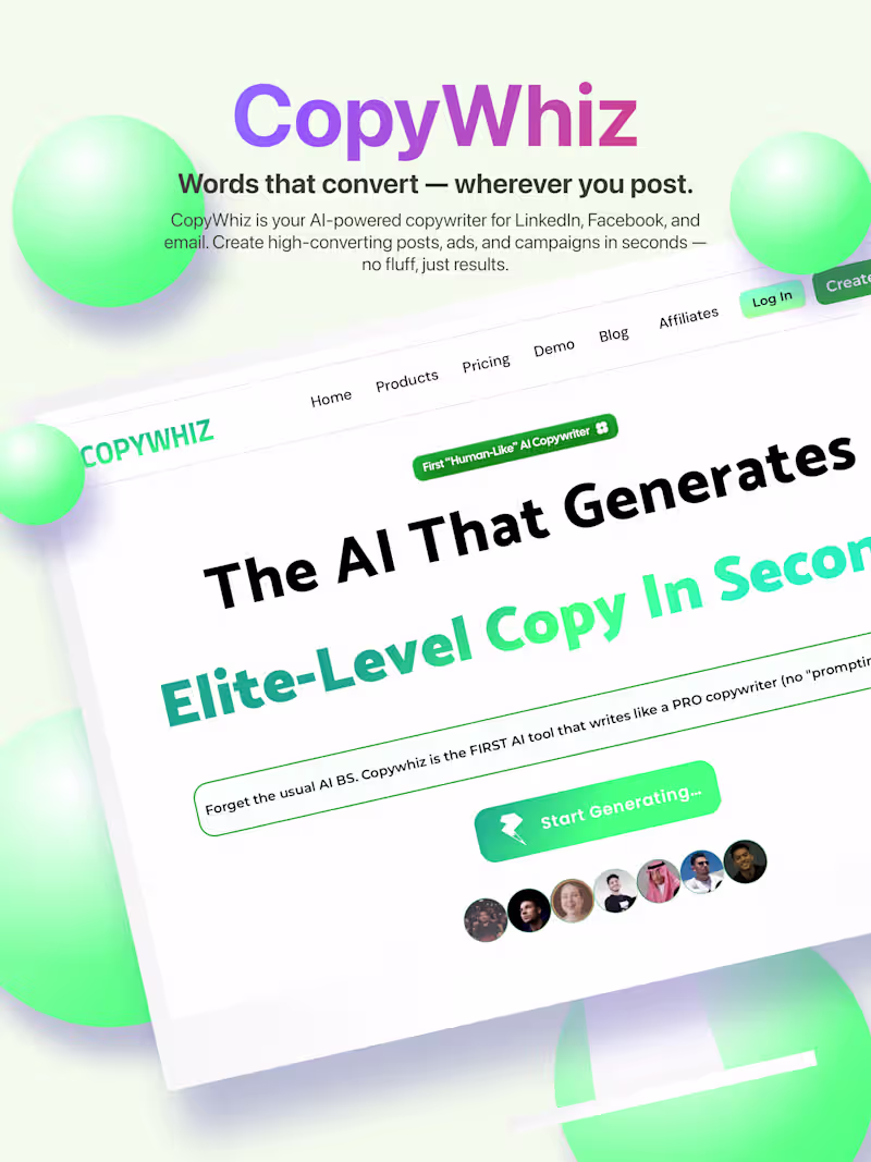 Cover image for CopyWhiz AI