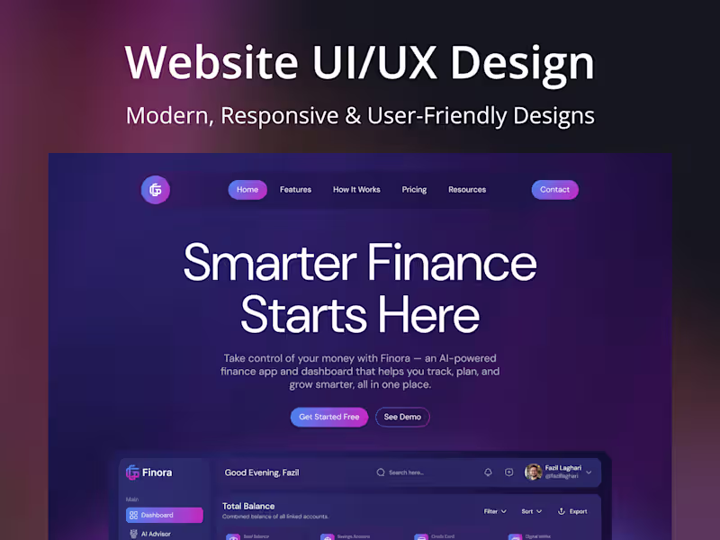 Cover image for I will Design your Website in Figma