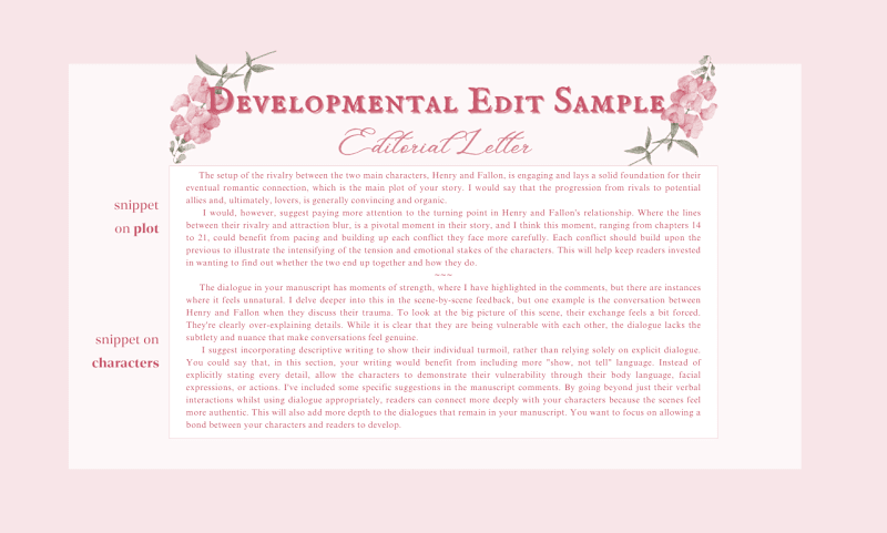 Cover image for Editoral Letter Snippets: Plot and Characters