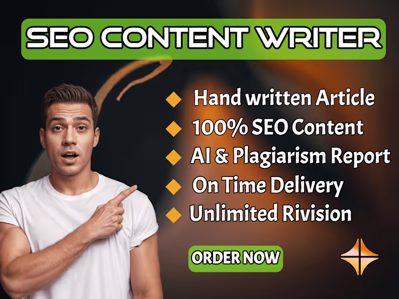 Cover image for I Will Write SEO Blogs & Articles For Your Business That Convert