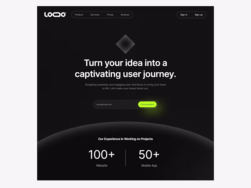 Cover image for Landing Page Agency UI/UX